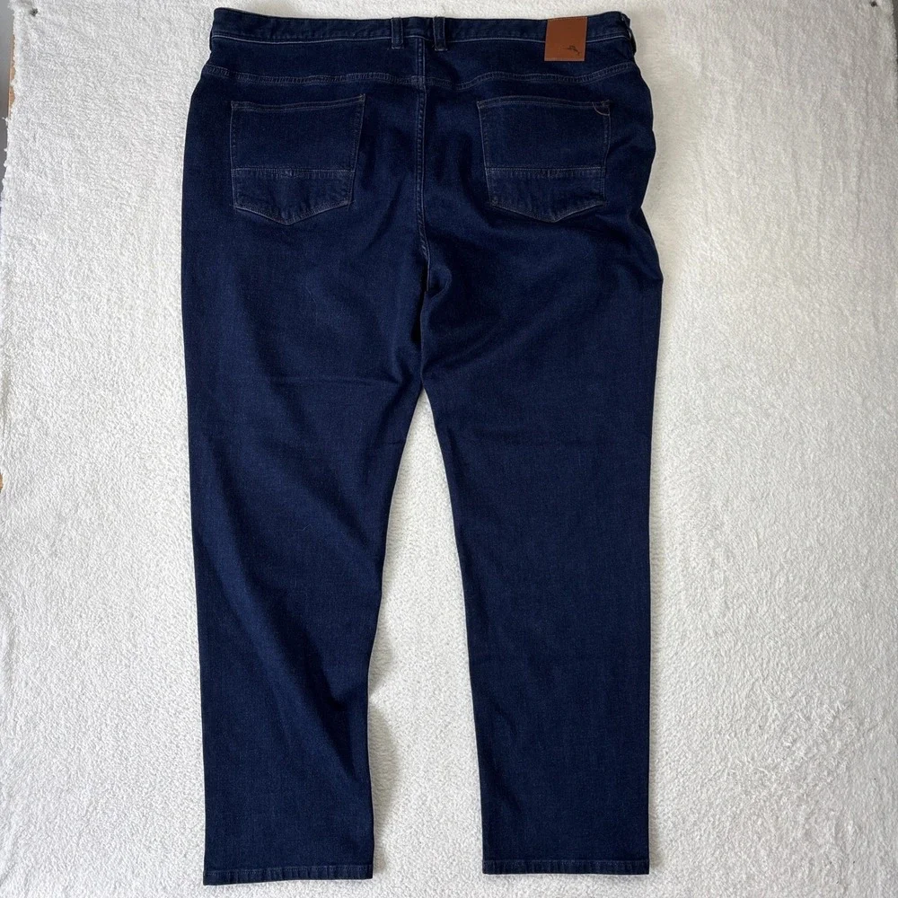 TOMMY BAHAMA 'Boracay' Mens Jeans 46/32 Dark Blue Stretch Denim Straight Leg